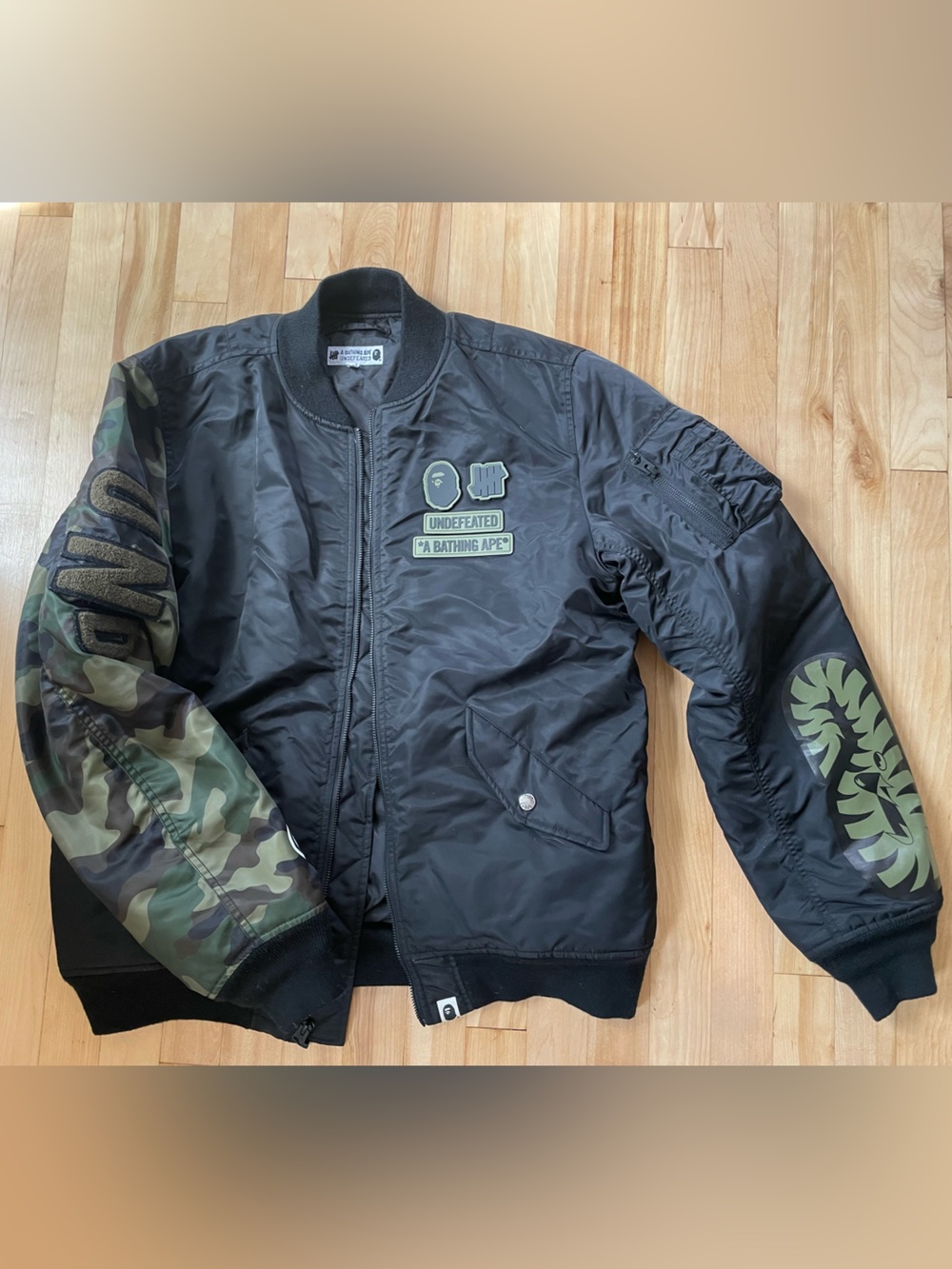 BAPE x Undefeated Shark MA-1 Bomber Jacket